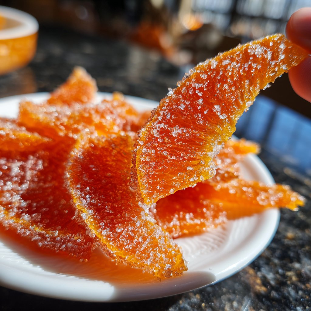 Candied Orange Peel Party Treats