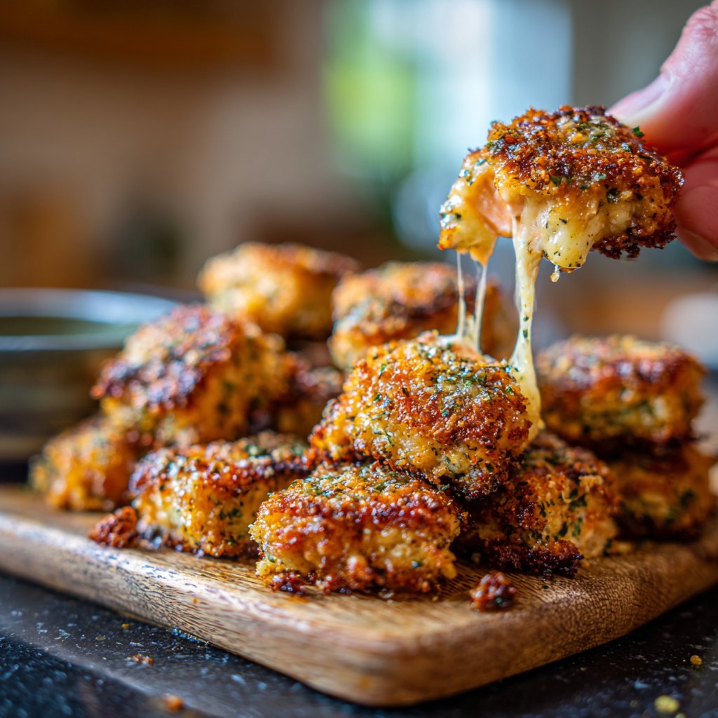 Crispy Cheesy Salmon Bites