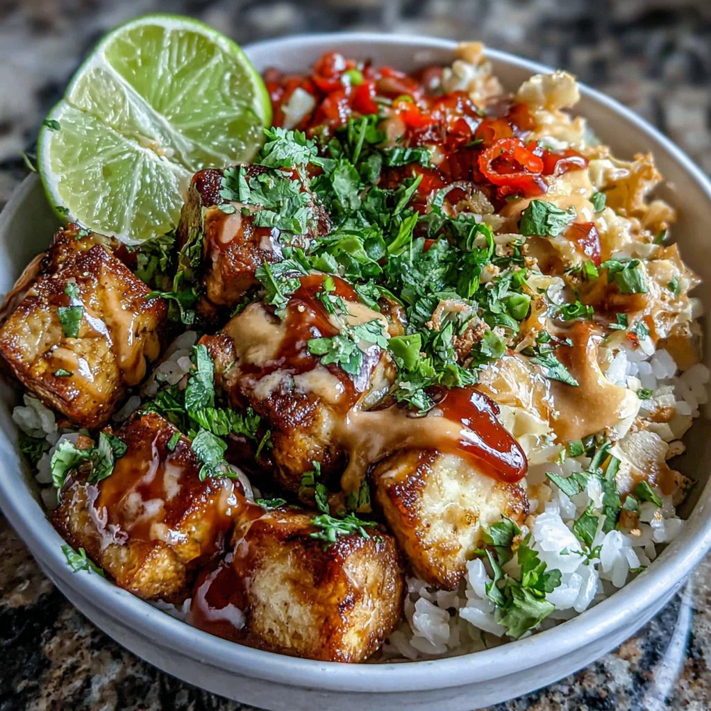 Tofu Satay Rice Bowl