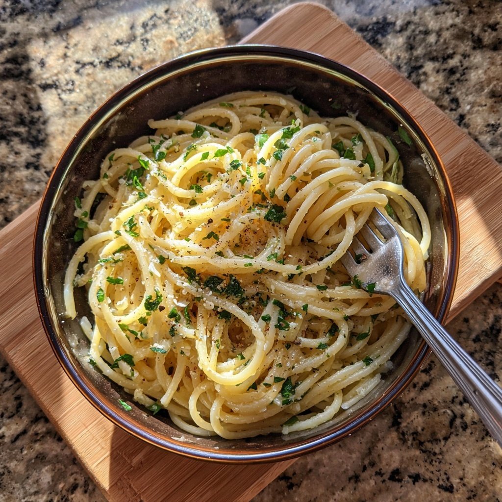 Quick Garlic Butter Pasta